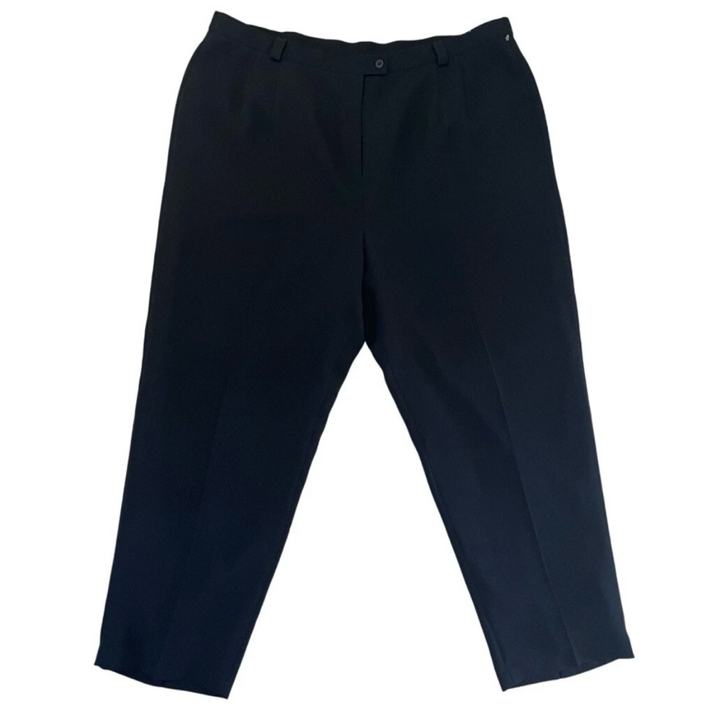 Ingenuity Plus Womens 22W Dress Pants Black Career All Season
